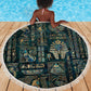Egyptian Hieroglyphs And Deities Beach Blanket