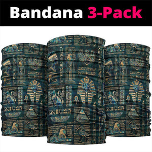 Egyptian Hieroglyphs And Deities Neck Gaiter - African Pride