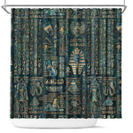Egyptian Hieroglyphs And Deities Shower Curtain