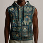 Egyptian Hieroglyphs And Deities Sleeveless Hoodie - African Pride