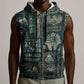 Egyptian Hieroglyphs And Deities Sleeveless Zip Hoodie - African Pride
