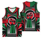 Power Fist And Patterns In Pan African Basketball Jersey - African Pride