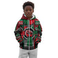 Power Fist And Patterns In Pan African Kid Hoodie