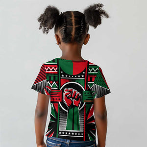 Power Fist And Patterns In Pan African Kid T shirt
