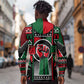 Power Fist And Patterns In Pan African Long Sleeve Button Shirt
