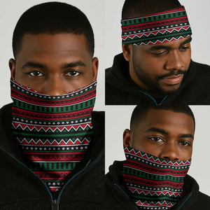 Power Fist And Patterns In Pan African Neck Gaiter - African Pride