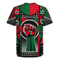 Power Fist And Patterns In Pan African Rugby Jersey