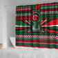 Power Fist And Patterns In Pan African Shower Curtain
