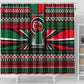 Power Fist And Patterns In Pan African Shower Curtain