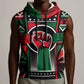 Power Fist And Patterns In Pan African Sleeveless Hoodie - African Pride