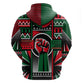 Power Fist And Patterns In Pan African Zip Hoodie