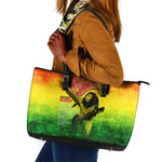 The Real Legend Bob Leather Tote Bag African Jamaica Reggae