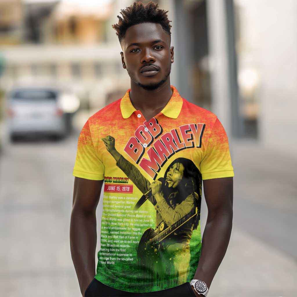 The Real Legend Bob Polo Shirt African Jamaica Reggae
