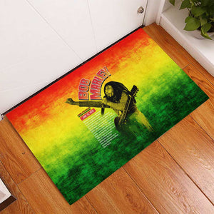 The Real Legend Bob Rubber Doormat African Jamaica Reggae