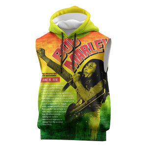 The Real Legend Bob Sleeveless Hoodie African Jamaica Reggae - African Pride