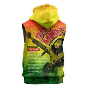 The Real Legend Bob Sleeveless Hoodie African Jamaica Reggae - African Pride