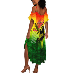 The Real Legend Bob Summer Maxi Dress African Jamaica Reggae