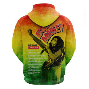 The Real Legend Bob Zip Hoodie African Jamaica Reggae