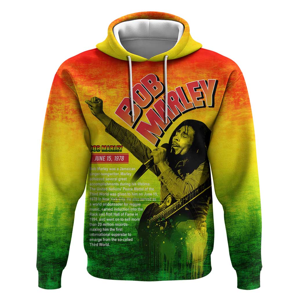 The Real Legend Bob Zip Hoodie African Jamaica Reggae