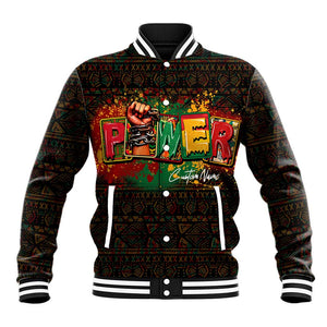 Personalized Power African Baseball Jacket DT02