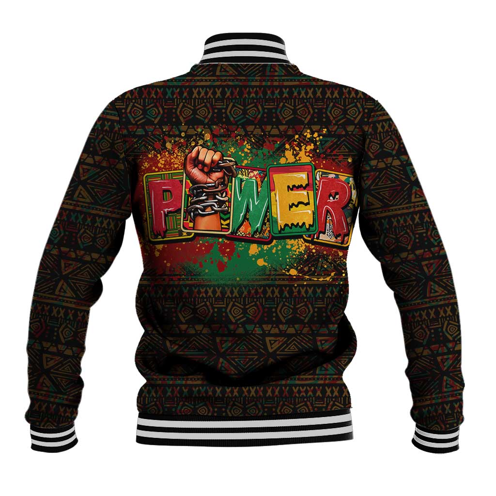 Personalized Power African Baseball Jacket DT02