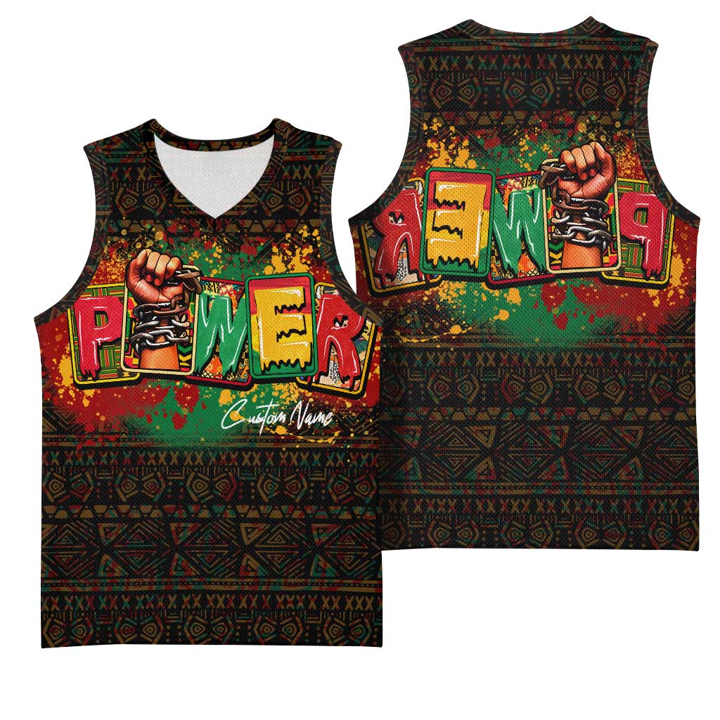 Personalized Power African Basketball Jersey - African Pride