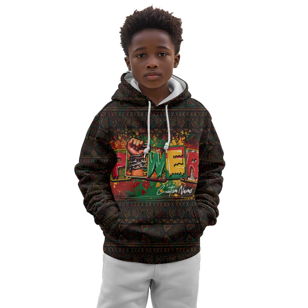 Personalized Power African Kid Hoodie