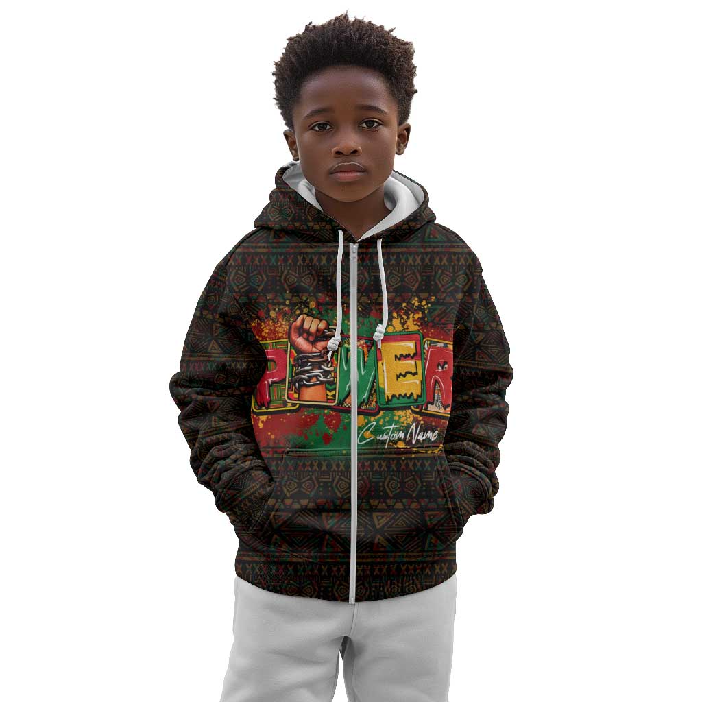 Personalized Power African Kid Hoodie