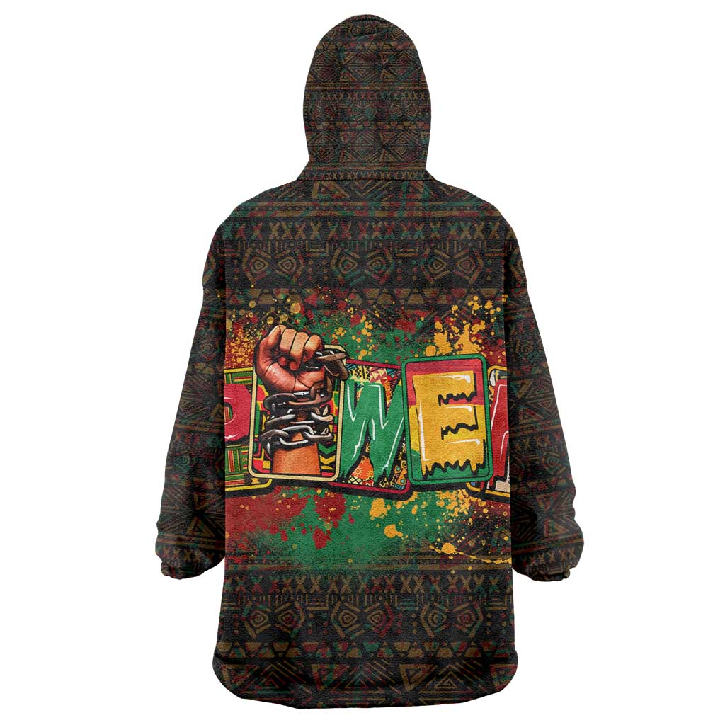 Personalized Power African KId Wearable Blanket Hoodie