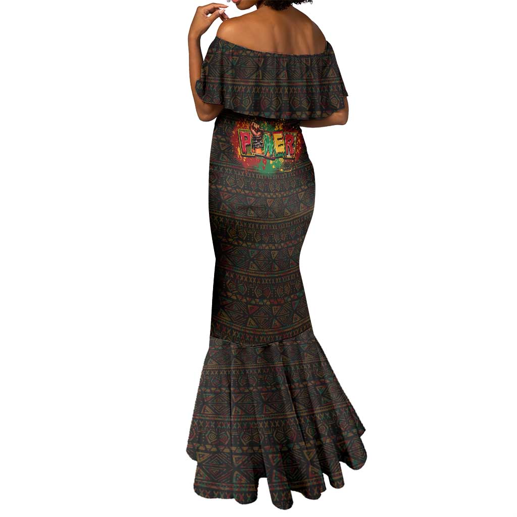 Personalized Power African Mermaid Dress