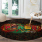 Personalized Power African Round Carpet
