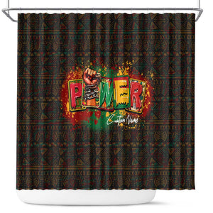 Personalized Power African Shower Curtain