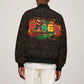 Personalized Power African Sleeve Zip Bomber Jacket