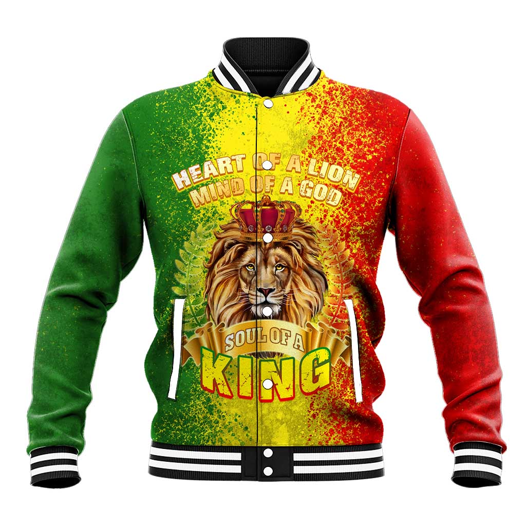 King's African Spirit Baseball Jacket Heart of A Lion DT02