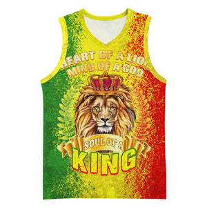 King's African Spirit Basketball Jersey Heart of A Lion - African Pride