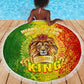 King's African Spirit Beach Blanket Heart of A Lion
