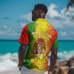 King's African Spirit Hawaiian Shirt Heart of A Lion