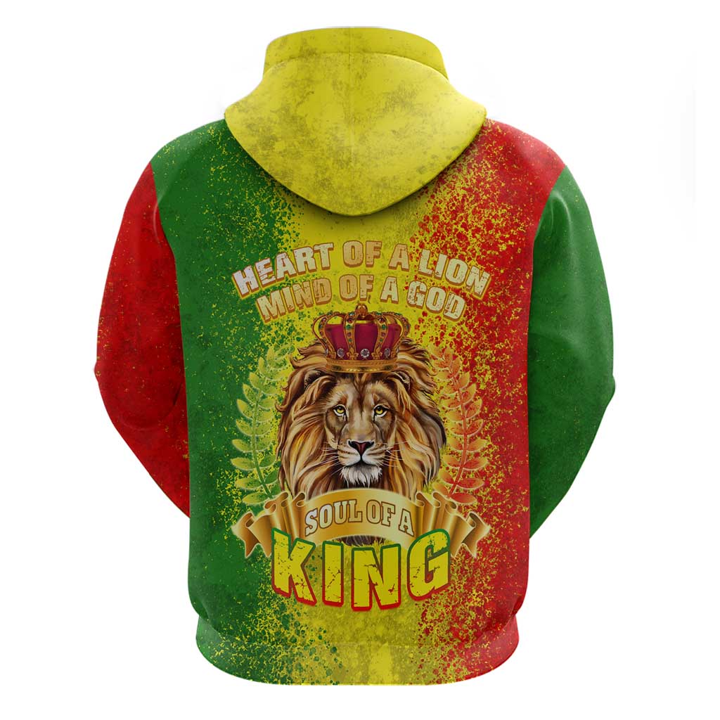 King's African Spirit Hoodie Heart of A Lion