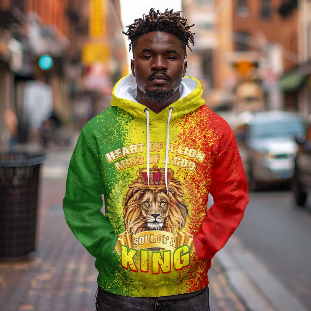 King's African Spirit Hoodie Heart of A Lion