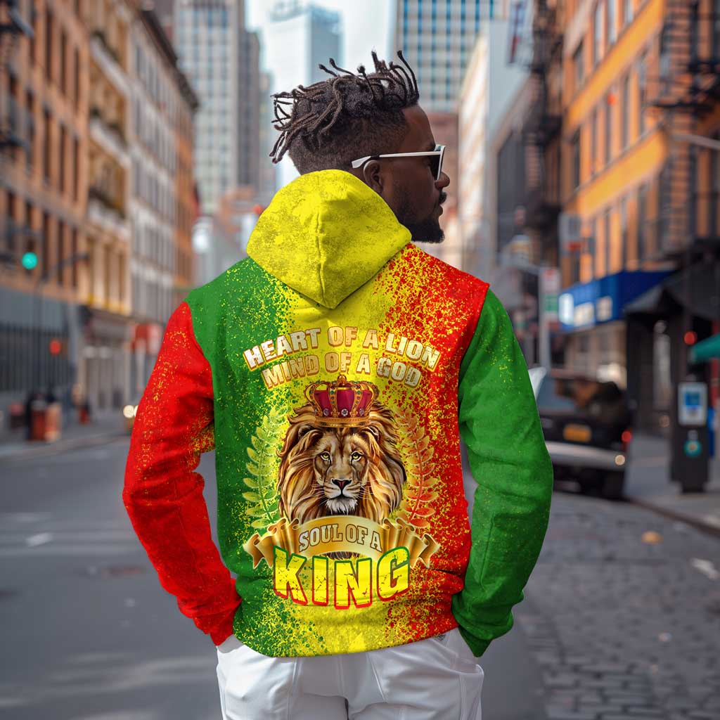 King's African Spirit Hoodie Heart of A Lion