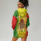 King's African Spirit Hoodie Dress Heart of A Lion