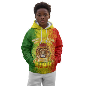 King's African Spirit Kid Hoodie Heart of A Lion