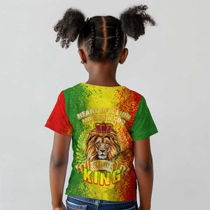 King's African Spirit Kid T shirt Heart of A Lion