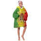 King's African Spirit KId Wearable Blanket Hoodie Heart of A Lion
