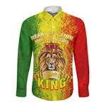 King's African Spirit Long Sleeve Button Shirt Heart of A Lion