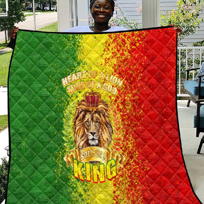 King's African Spirit Quilt Heart of A Lion