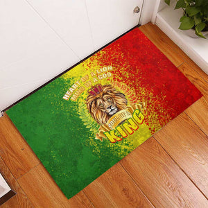 King's African Spirit Rubber Doormat Heart of A Lion