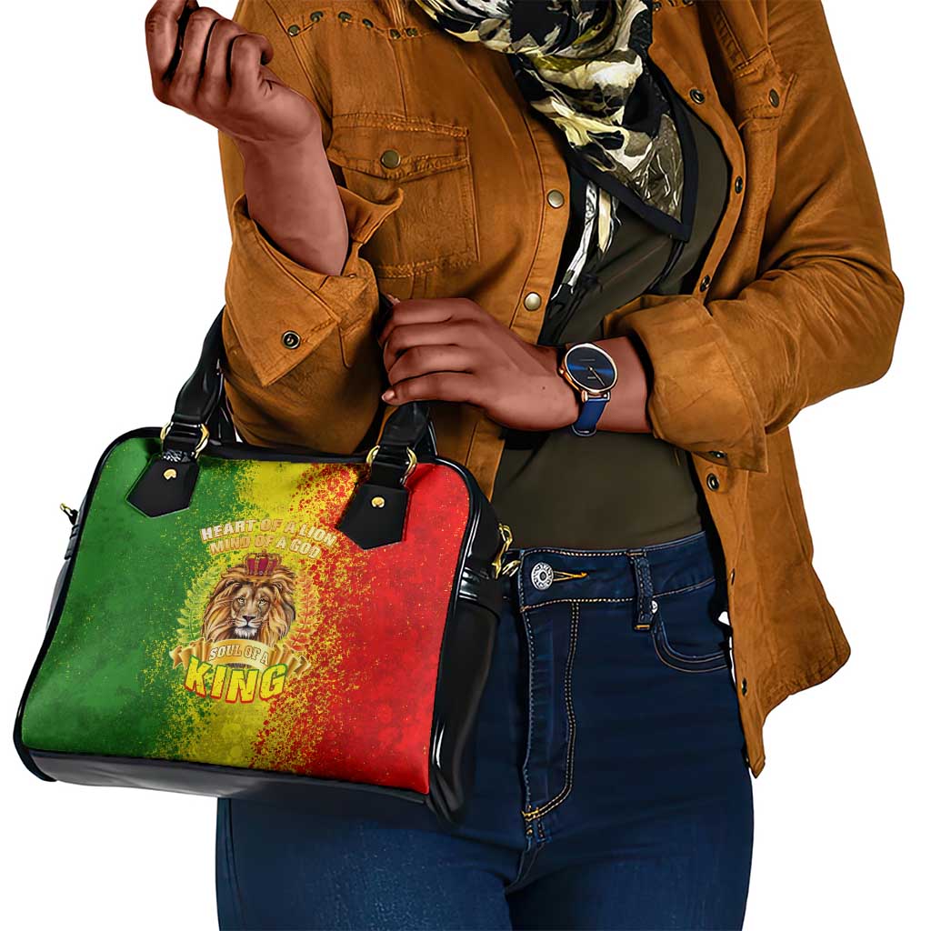 King's African Spirit Shoulder Handbag Heart of A Lion