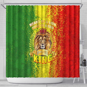 King's African Spirit Shower Curtain Heart of A Lion