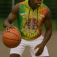 King's African Spirit Sleeveless Zip Hoodie Heart of A Lion - African Pride